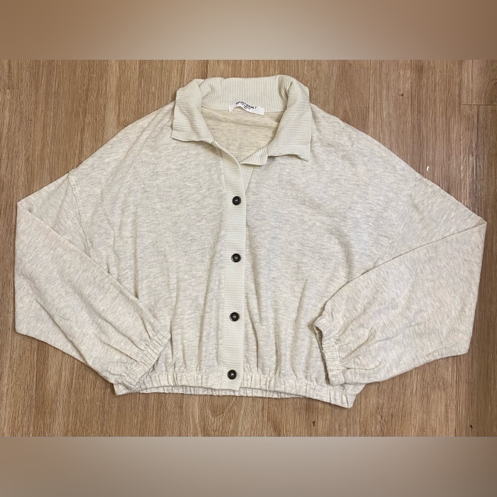 Project Social T Cream Ribbed Sweater - Picture 3 of 8
